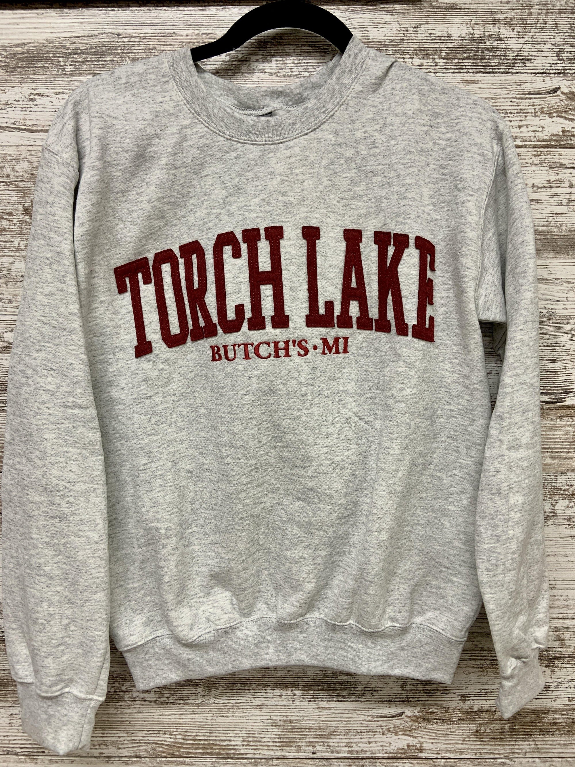 Throwback Felted Crew - Butch's Tackle & Marine - Pontoon Rentals on Torch Lake