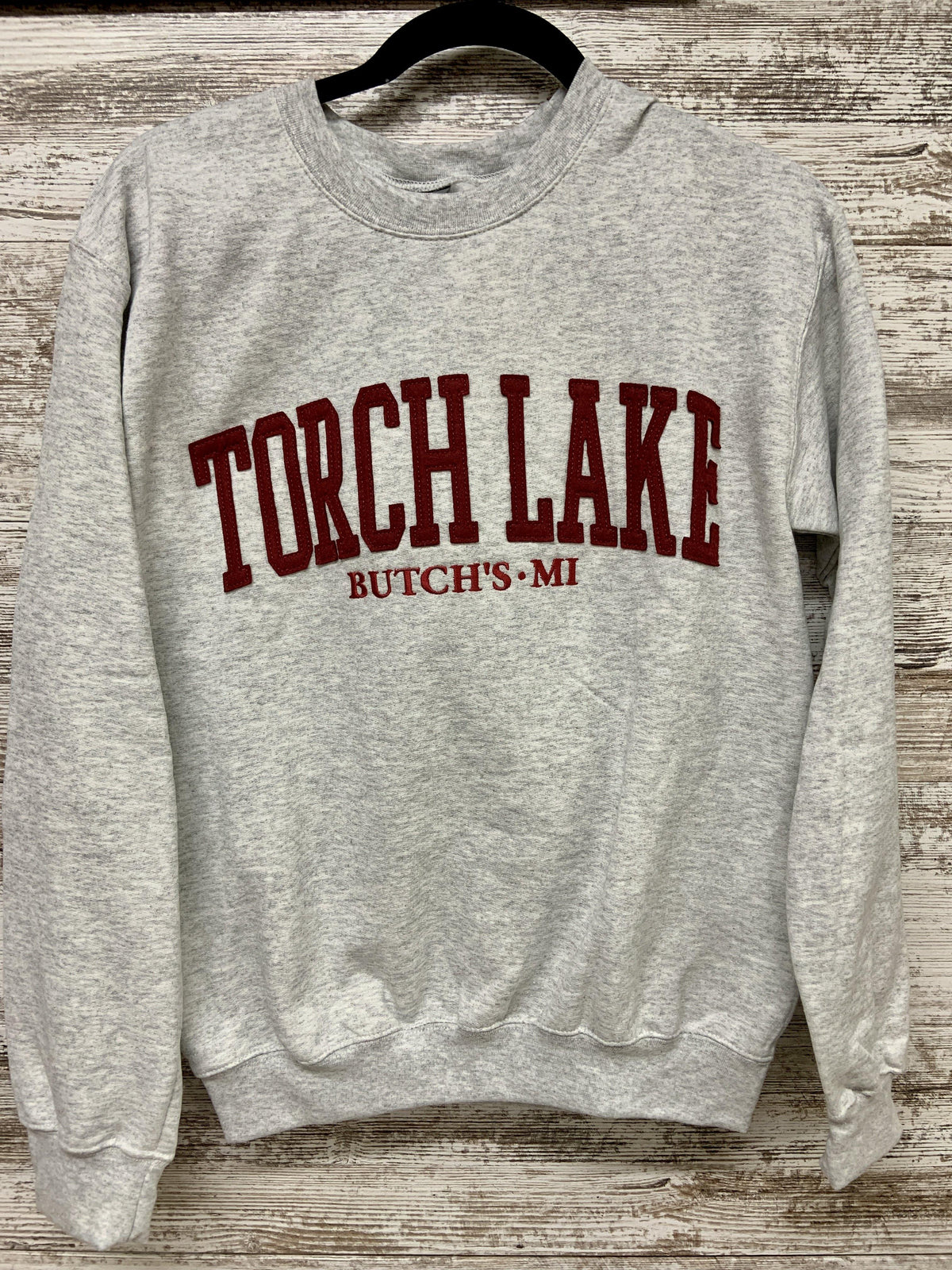 Throwback Felted Crew - Butch&#39;s Tackle &amp; Marine - Pontoon Rentals on Torch Lake