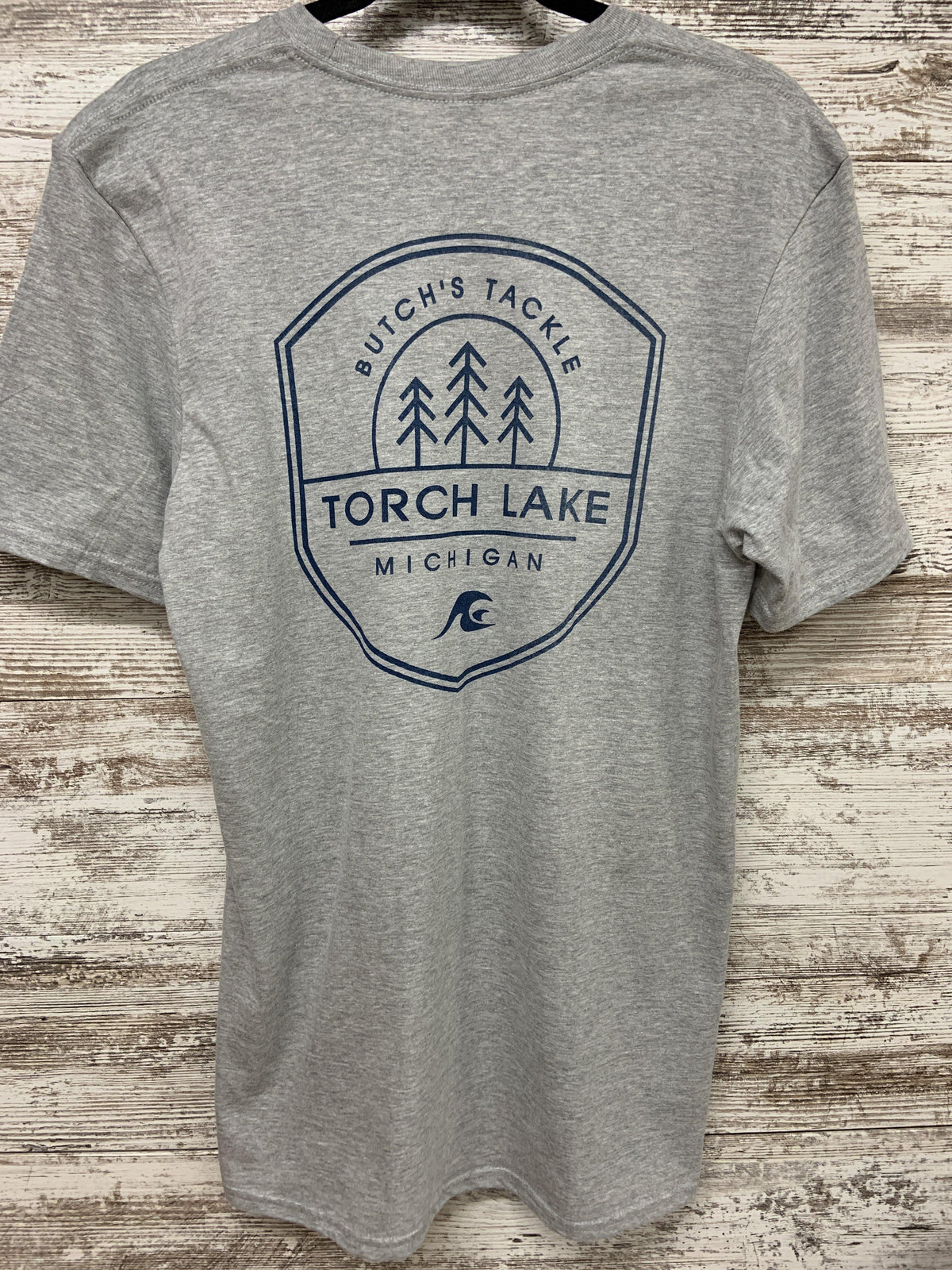 Butch&#39;s Family Crest Tshirt - Butch&#39;s Tackle &amp; Marine - Pontoon Rentals on Torch Lake