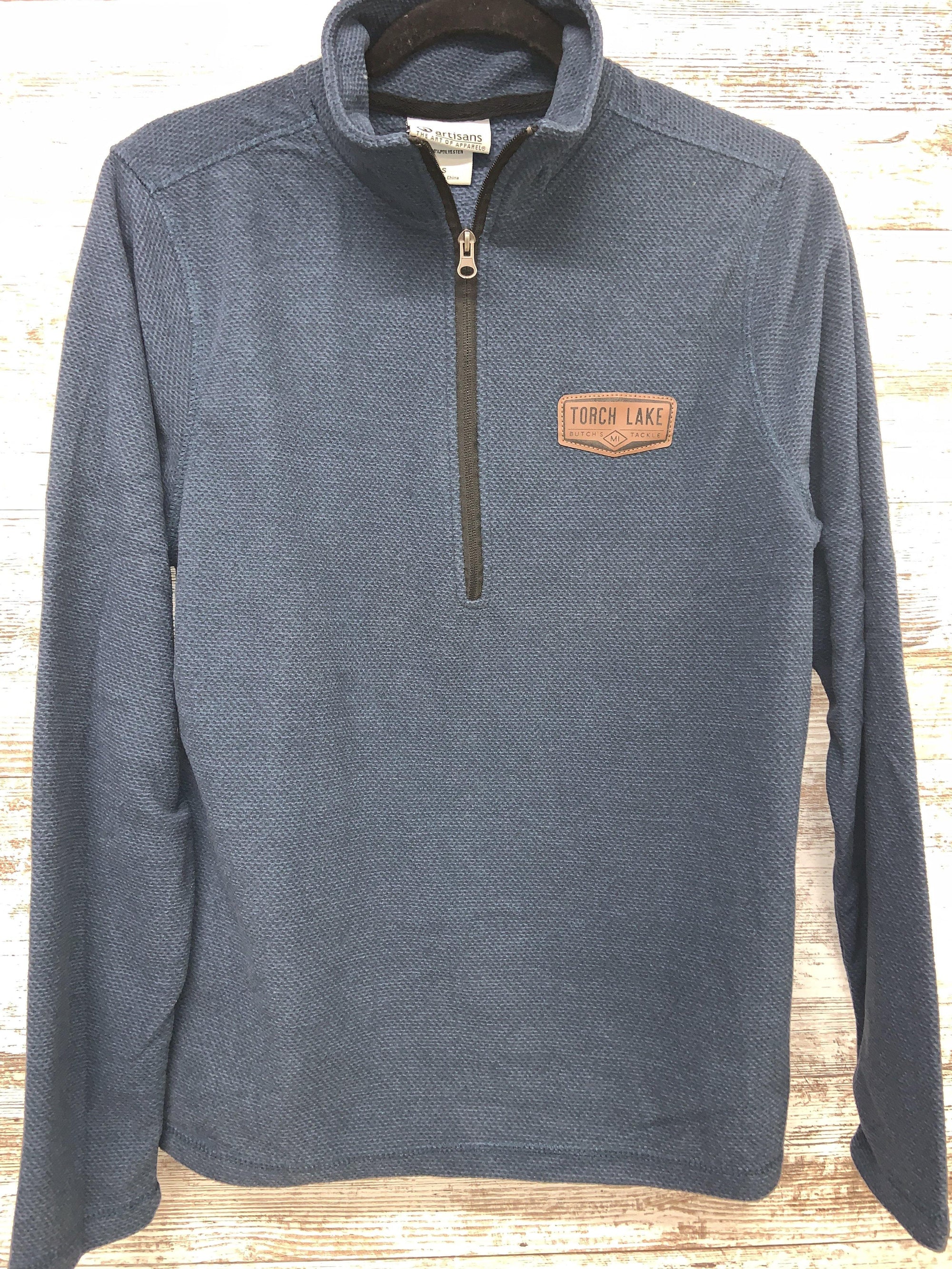 Lightweight Fleece Patched Pullover - Butch's Tackle & Marine - Pontoon Rentals on Torch Lake