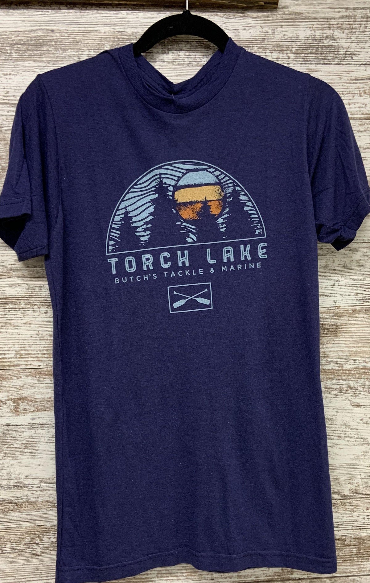 Paddle at Sunset Tshirt - Butch&#39;s Tackle &amp; Marine - Pontoon Rentals on Torch Lake