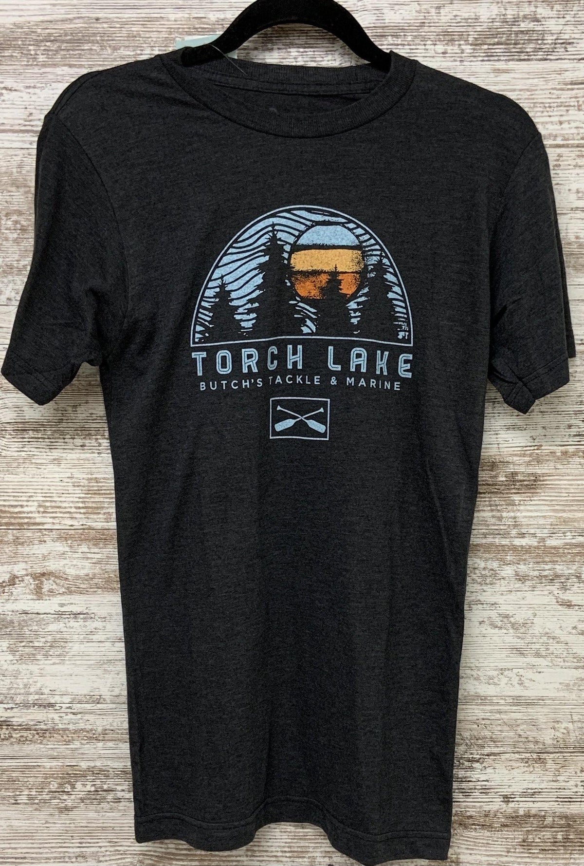 Paddle at Sunset Tshirt - Butch&#39;s Tackle &amp; Marine - Pontoon Rentals on Torch Lake