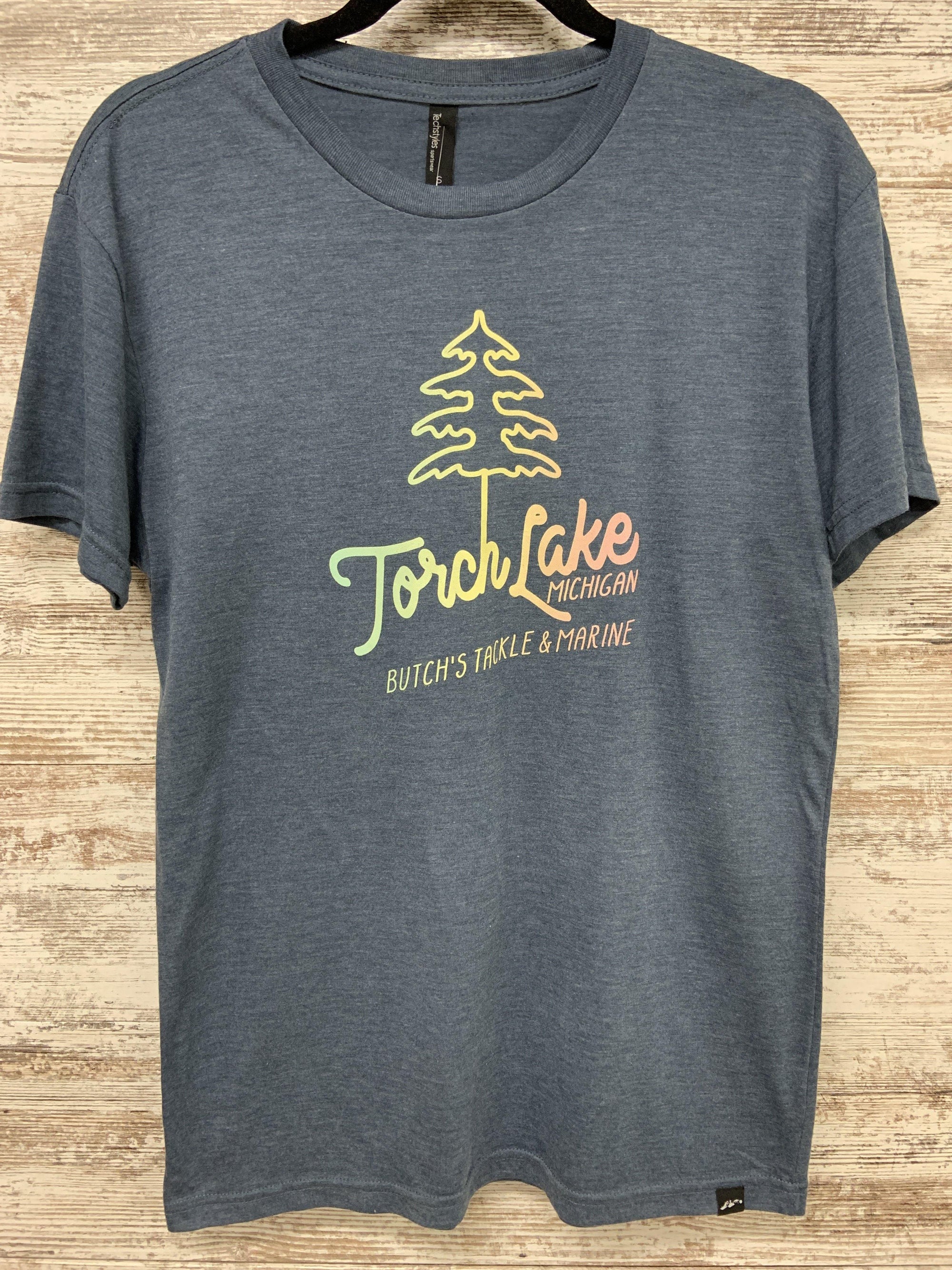 Pastel Pine Tshirt - Butch's Tackle & Marine - Pontoon Rentals on Torch Lake