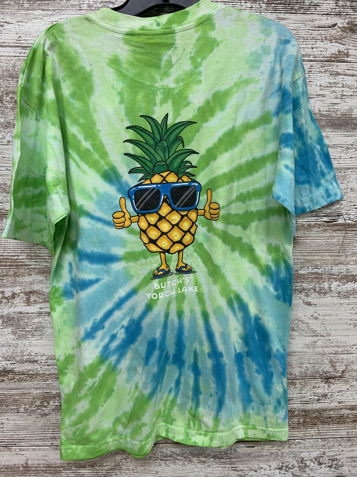 Pineapple Dude Tshirt - Butch&#39;s Tackle &amp; Marine - Pontoon Rentals on Torch Lake