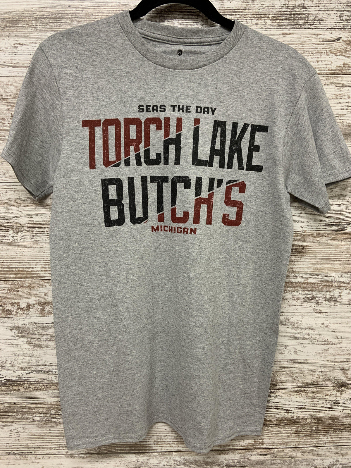 Seas the Day Tshirt - Butch&#39;s Tackle &amp; Marine - Pontoon Rentals on Torch Lake