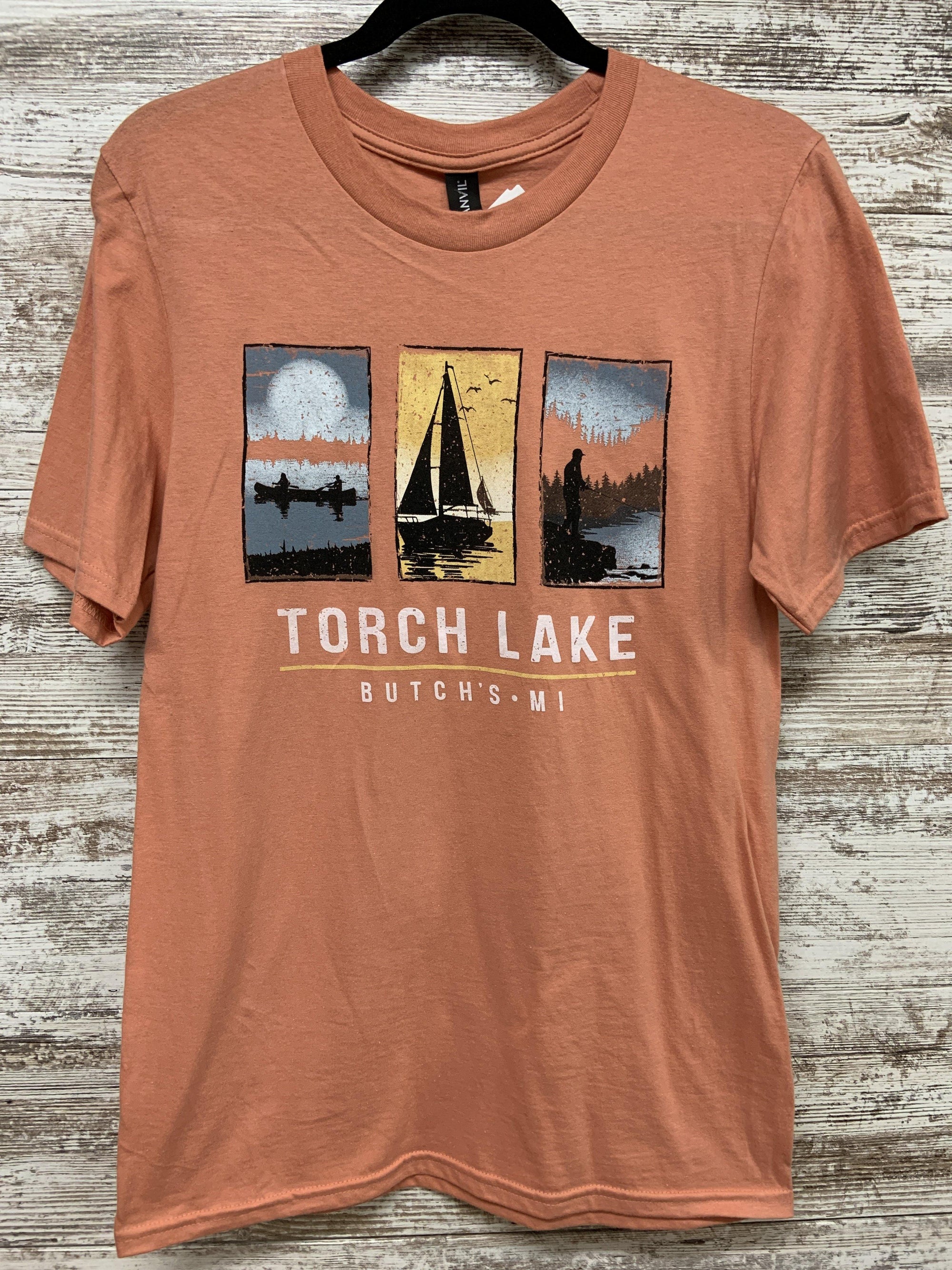 Through the Torch Lake Window Tshirt - Butch's Tackle & Marine - Pontoon Rentals on Torch Lake