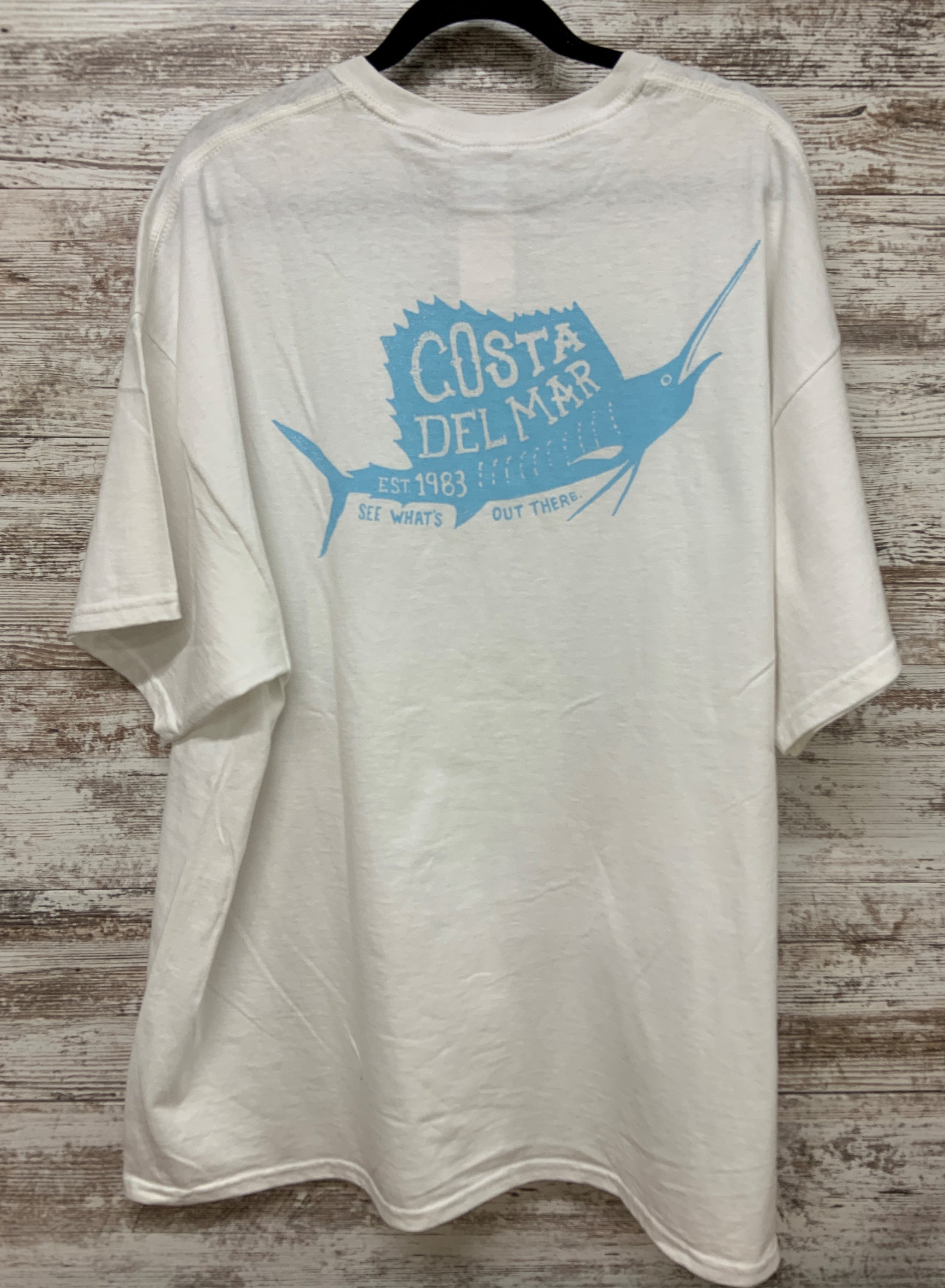 I'd Rather Be Fishing Costa T-Shirt White / 2XL