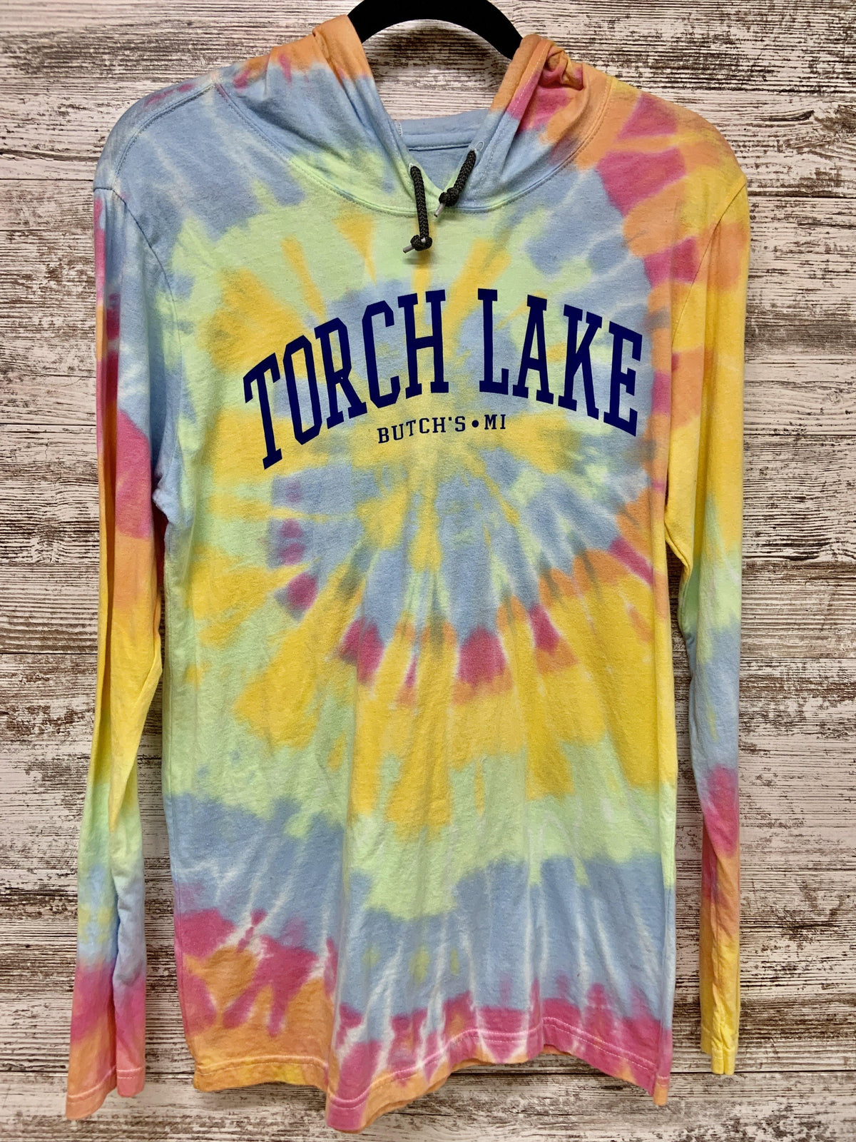 Lightweight Long Sleeve Tie Dye - Butch&#39;s Tackle &amp; Marine - Pontoon Rentals on Torch Lake