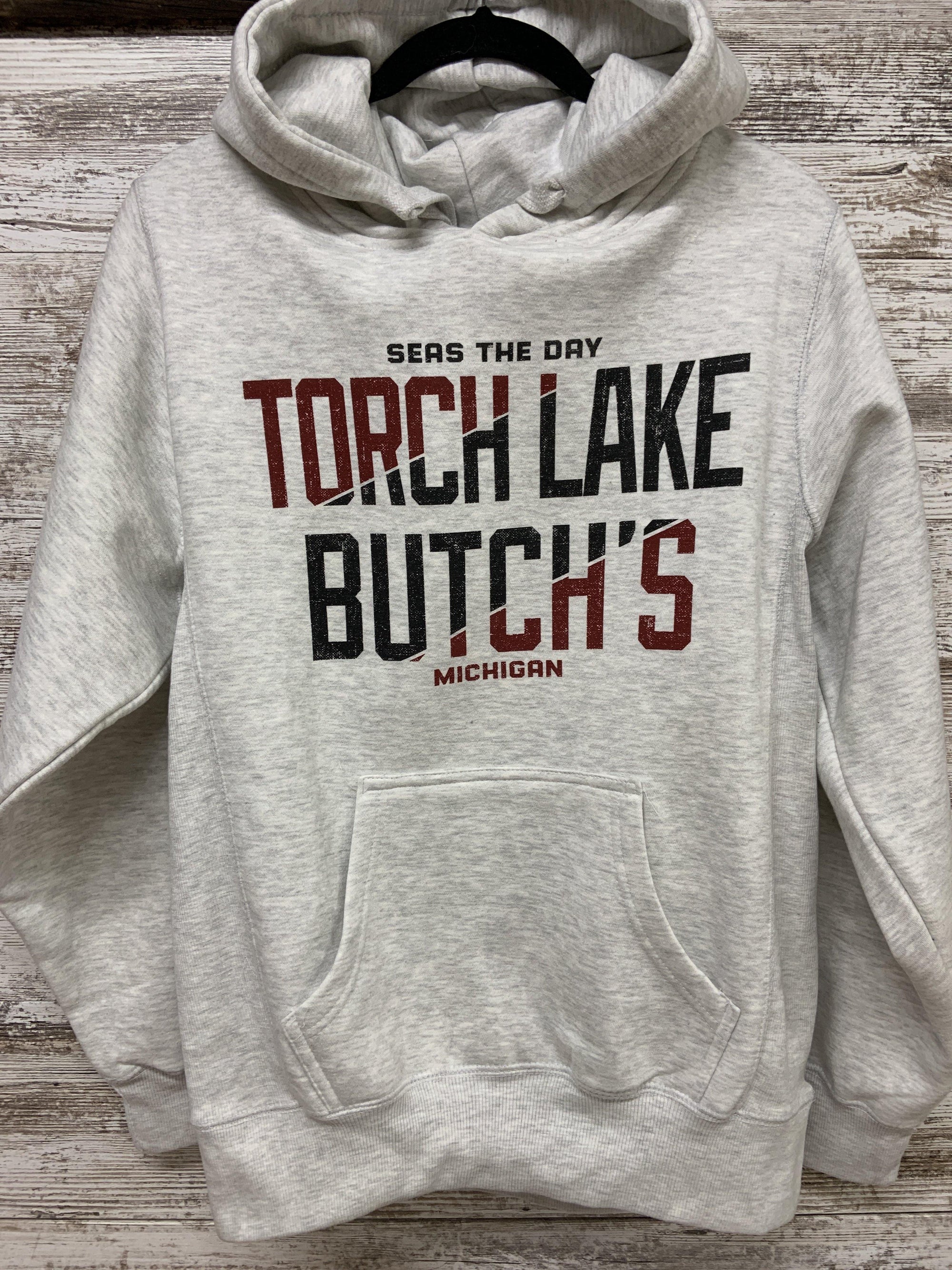 Seas the Day Heavyweight Hoodie - Butch's Tackle & Marine - Pontoon Rentals on Torch Lake